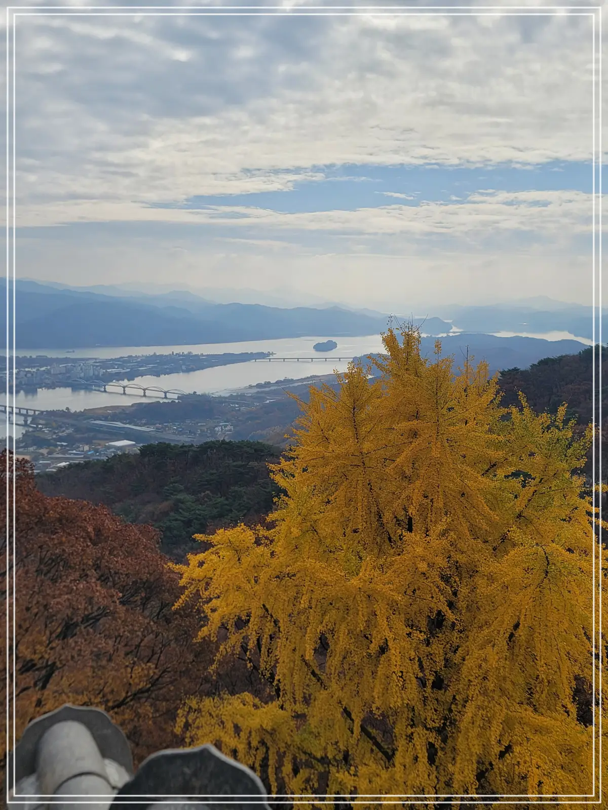 수종사-앞마당-두물머리-단풍