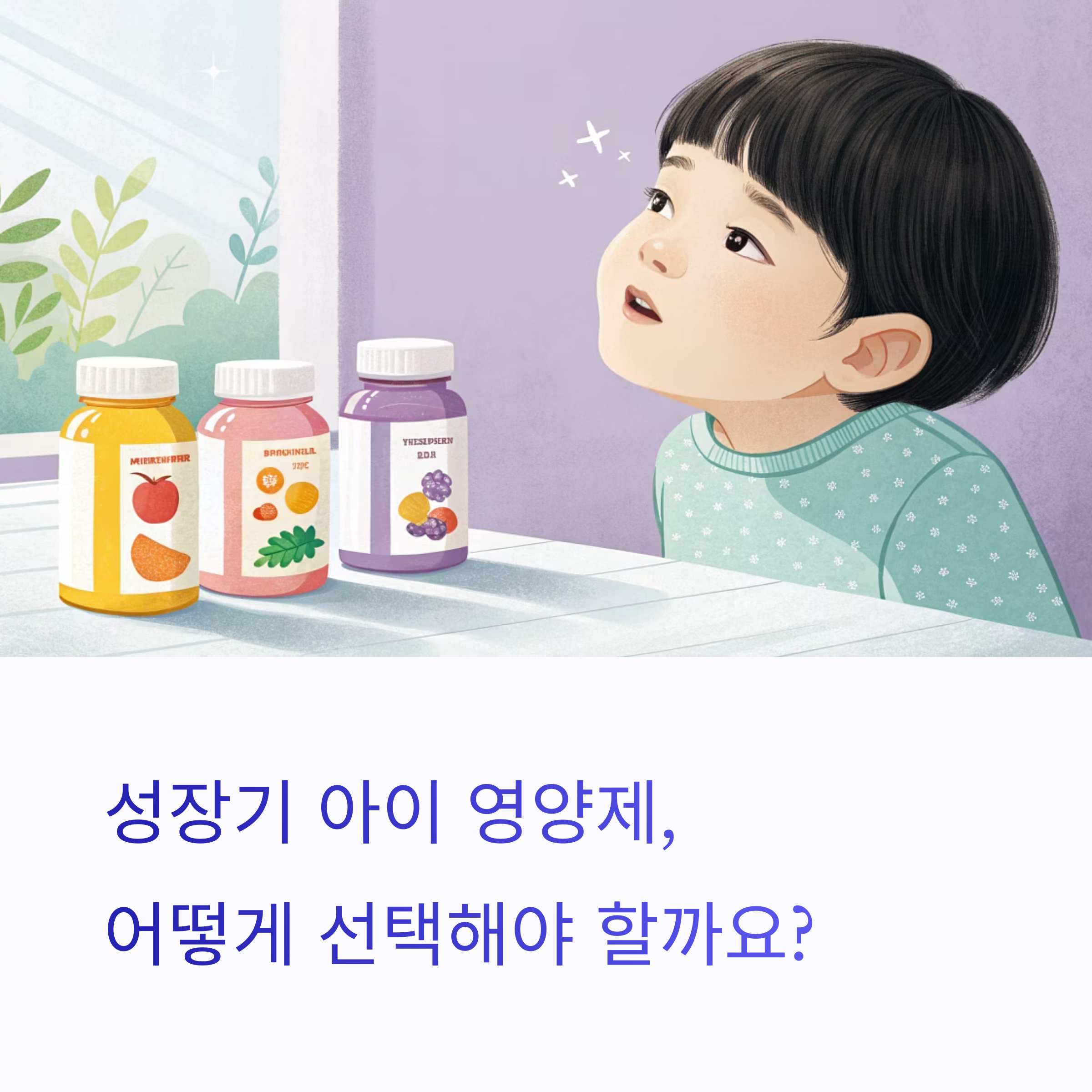 성장기 아이 영양제 어떻게 선택해야 할까?