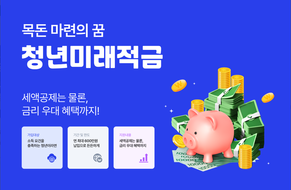 청년미래적금 신청, 가입조건과 혜택