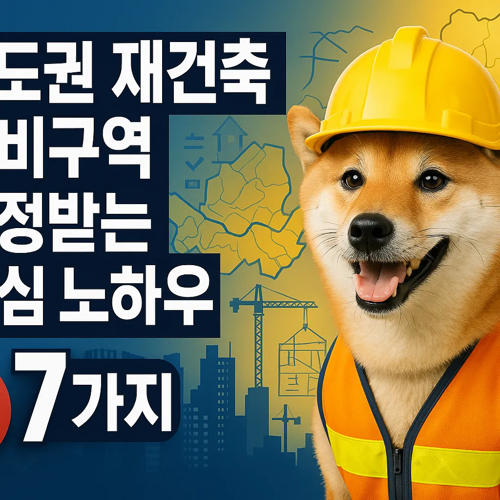 수도권 재건축 정비구역 지정받는 핵심 노하우 7가지