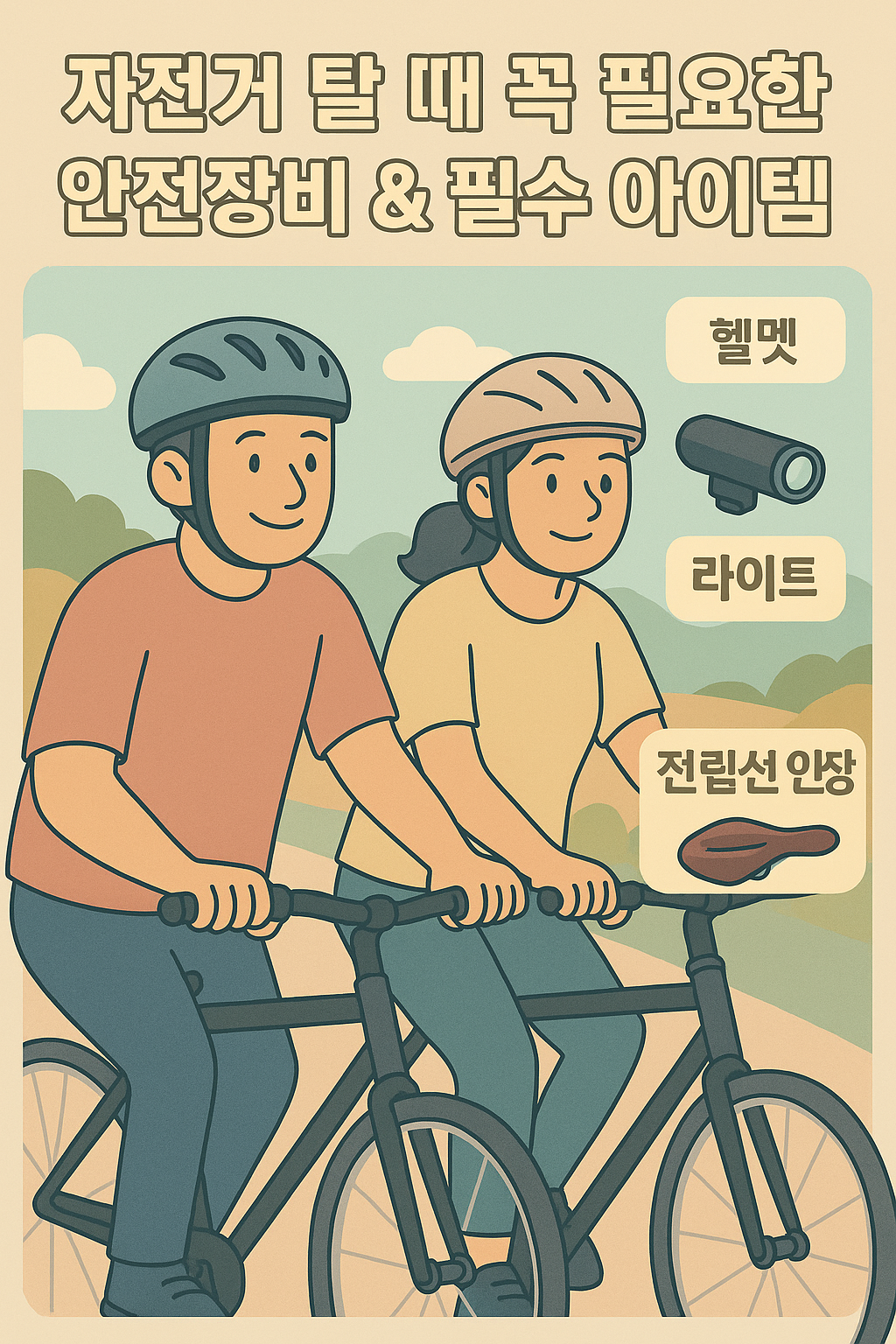 자전거 탈 때 꼭 필요한 안전장비 & 필수 아이템 추천
