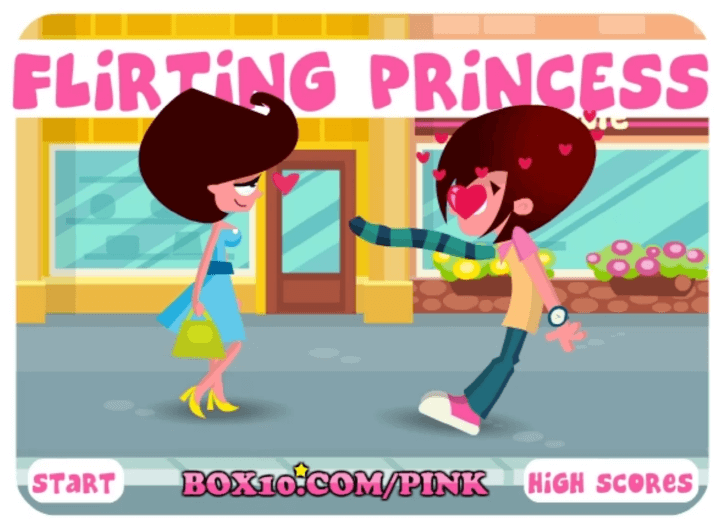 눈빛보내기7-플래시게임-프린세스-메인-화면