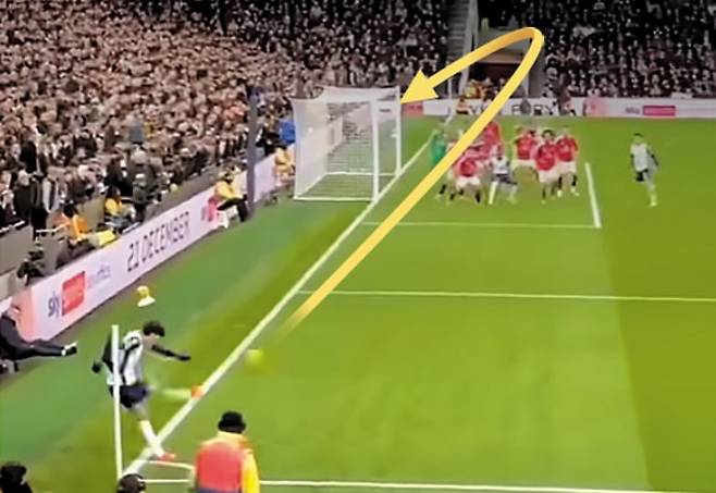 손흥민의 코너킥 골