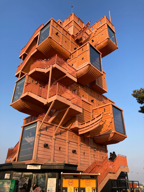 13척의 판옥선 모양으로 쌓아올린 고하도 전망대!