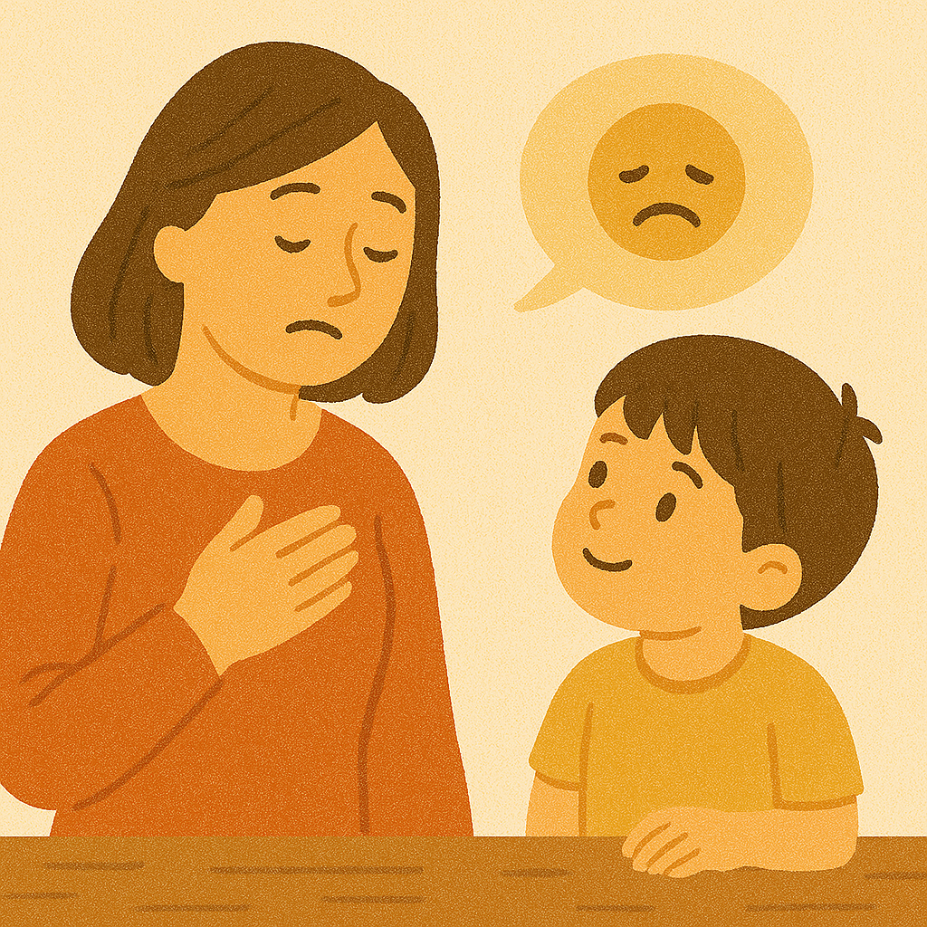 아이에게 감정 표현을 가르치기 위해 부모가 먼저 실천하는 감정 대화 습관 5가지 방법에 대한 이미지