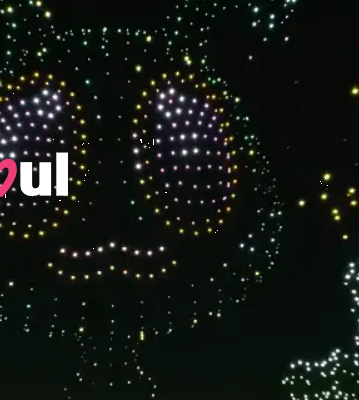 드론쇼 홍보 이미지