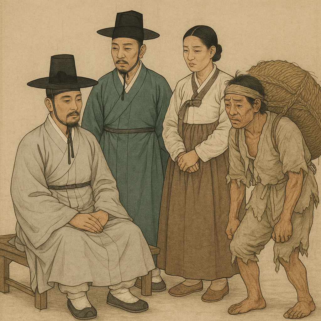 조선 시대 신분제 관련 이미지