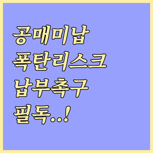 공매 대금 미납 시 리스크 및 대금납..