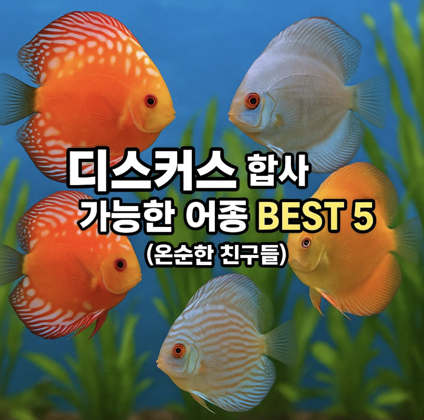 디스커스 합사 가능한 어종 BEST 5 (온순한 친구들)