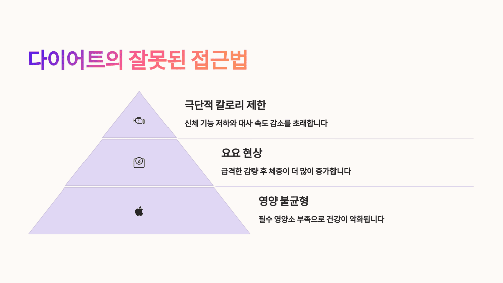 다이어트의 잘못된 접근법