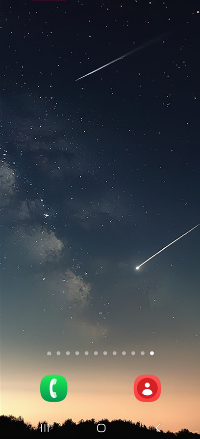 방법 1: 홈화면 길게 터치하기