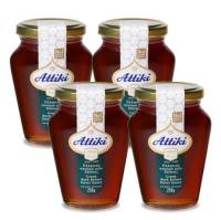 아티키 그리스 감로꿀 그릭 허니 다크브라운 꿀 1kg, 250g, 4개