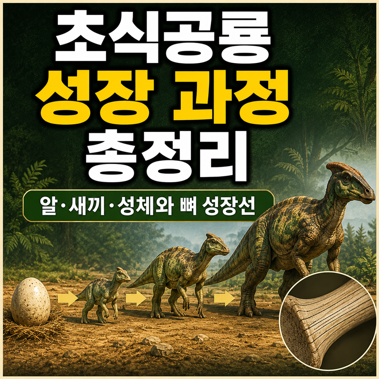 초식공룡 성장 과정