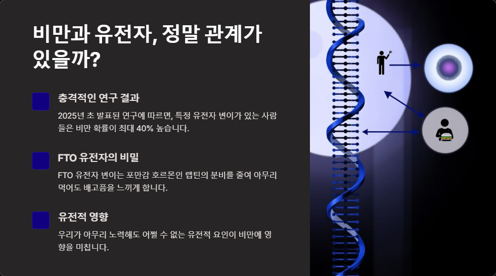 비만과 유전자의 관계 최신 연구 동향