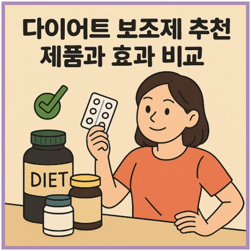 다이어트 보조제 추천 제품과 효과 비교