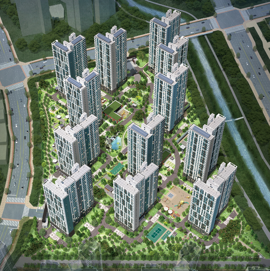 양주 옥정 신도시 A-4(1)블록 LH 공공분양 - 조감도