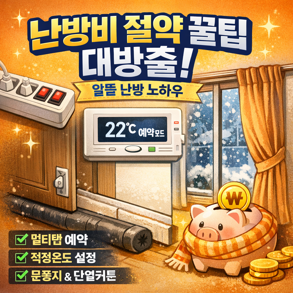"난방비 절약”은 장비보다 ‘습관+세팅’이 먼저예요