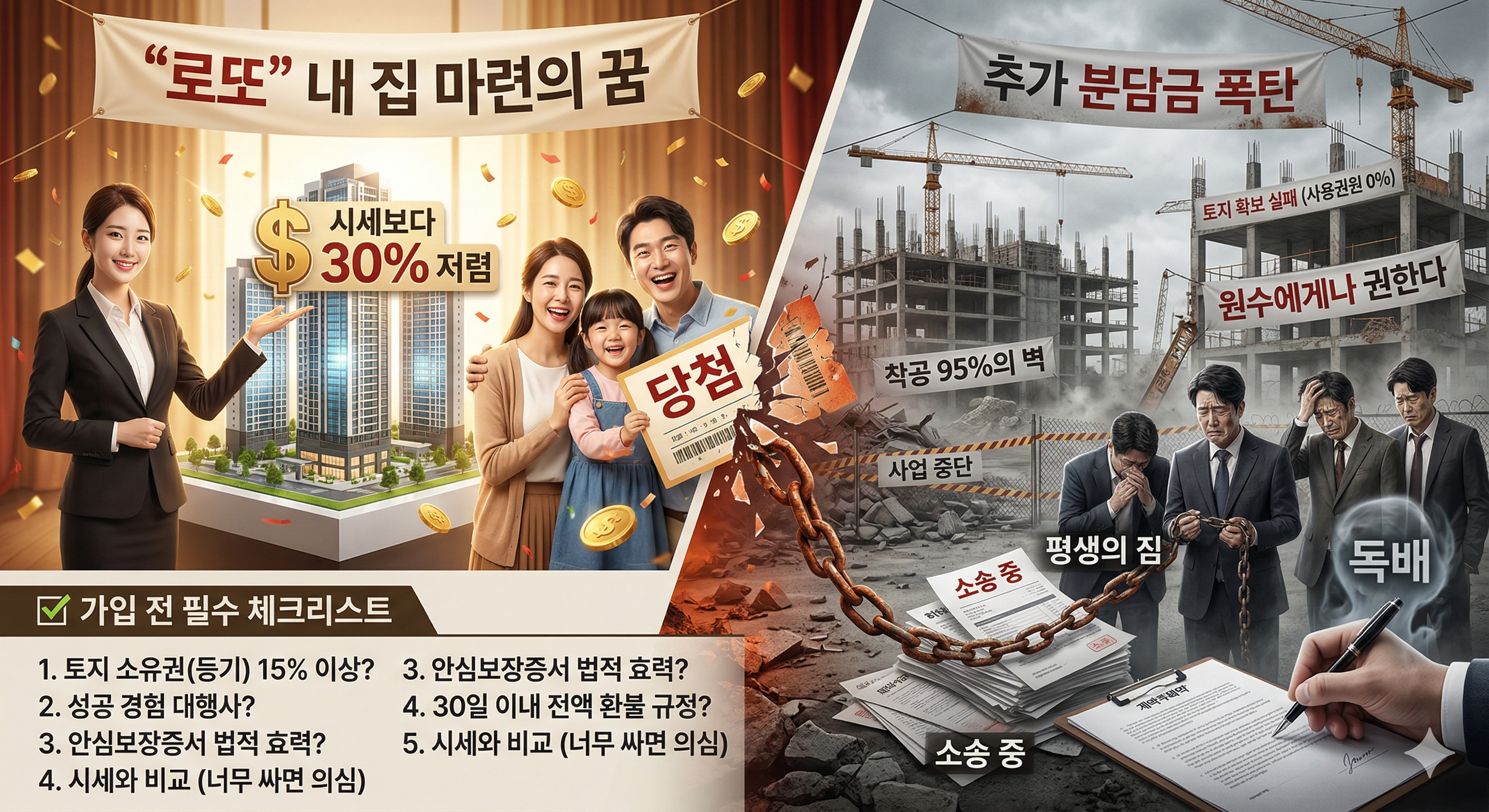 지역주택조합 '로또'의 배신? 95%가 실패하는 지주택의 잔인한 진실