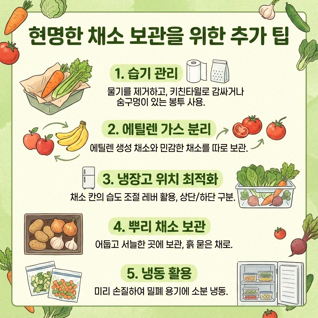 냉장고 야채칸 습도 조절 똑똑하게 하는 방법