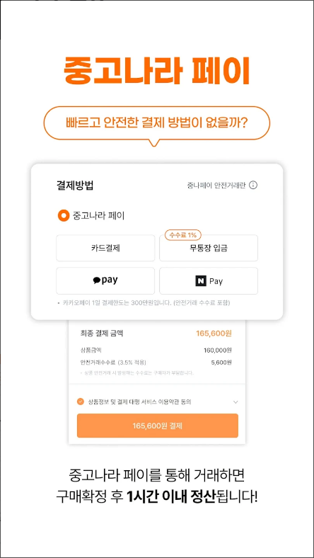 중고나라, 중고마켓, 중고나라 페이