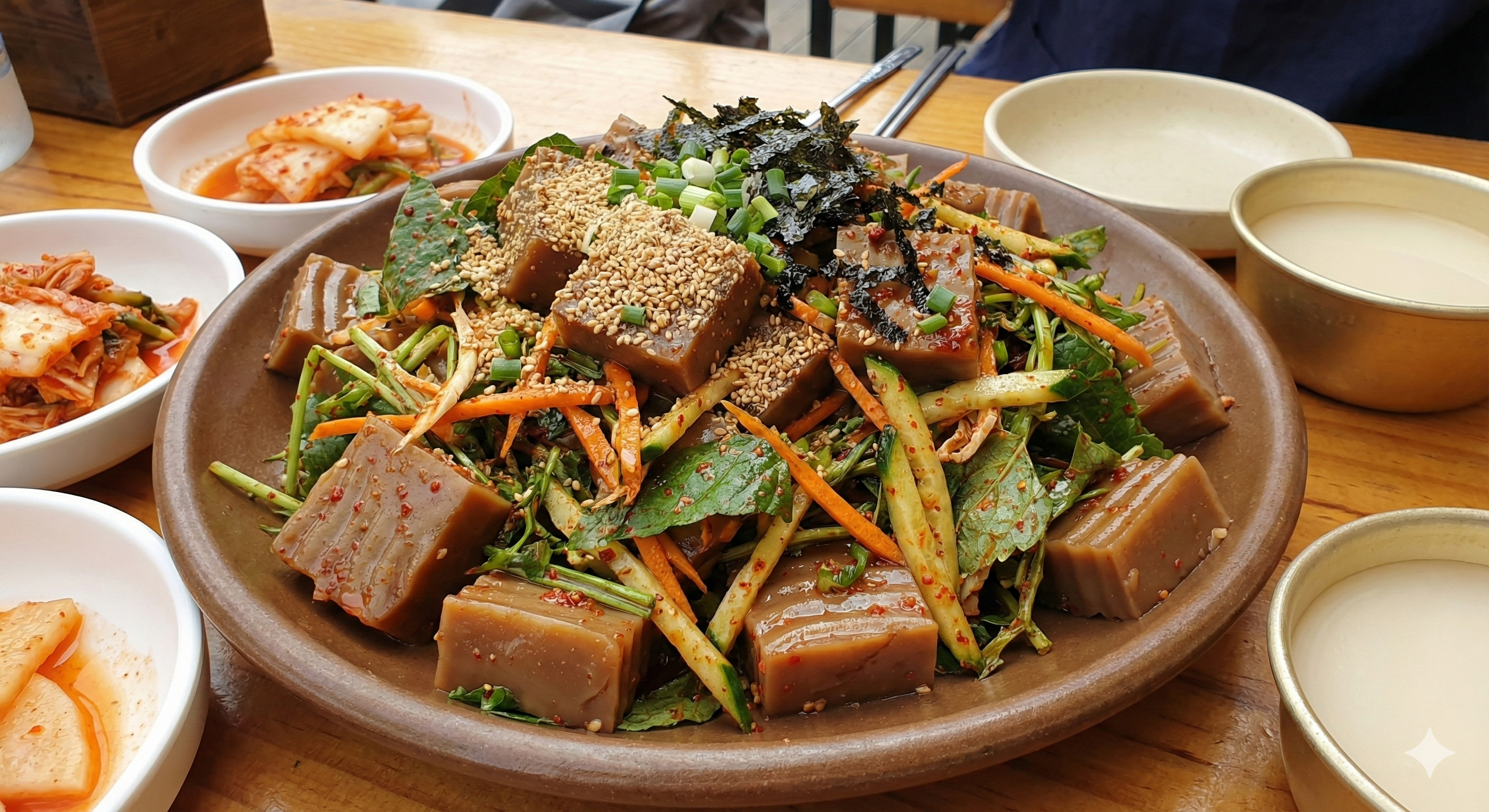 도토리 묵 무침 음식 관련 사진