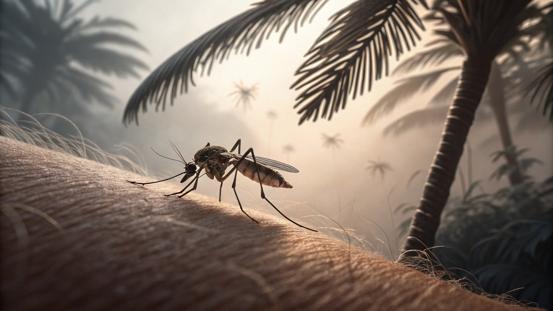 지카바이러스에 대한 모기 이미지