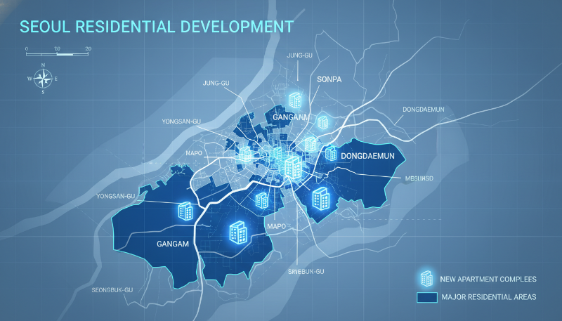 2026년 서울 주요 입주 예정지 지형도 인포그래픽
