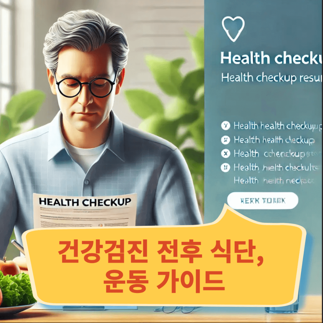 건강검진 전후 식단과 운동 가이드