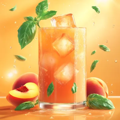 복숭아 디톡스 주스1