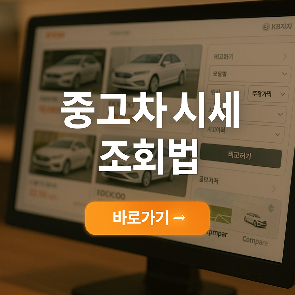 중고차 시세 조회 방법 완벽 정리 사진