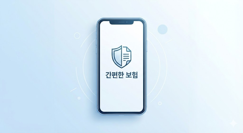 간편한 보험 청구와 보안 시스템을 형상화한 이미지