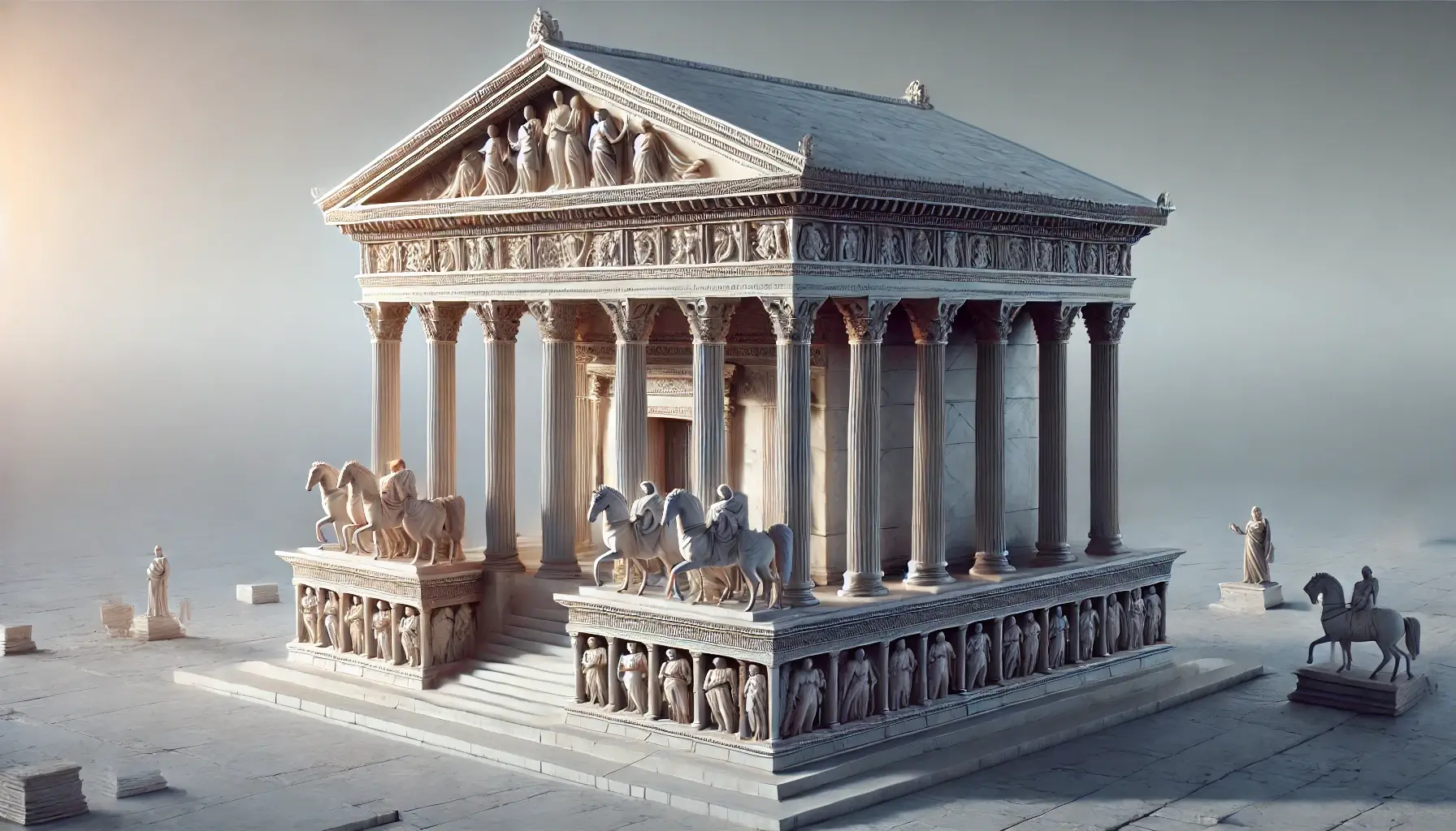 할리카르나소스의 영묘 건축물 복원도 이미지