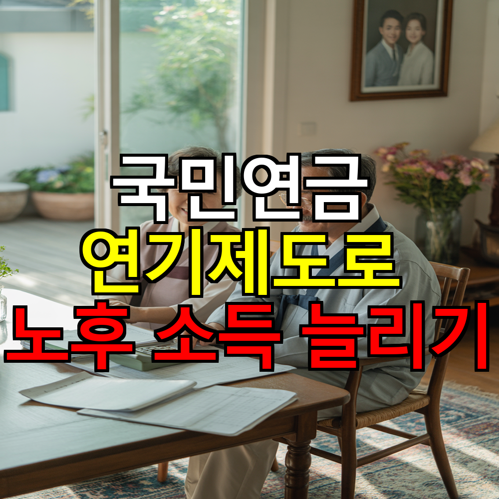 국민연금 연기제도: 5년 연기하면 최대 36% 더 받는다