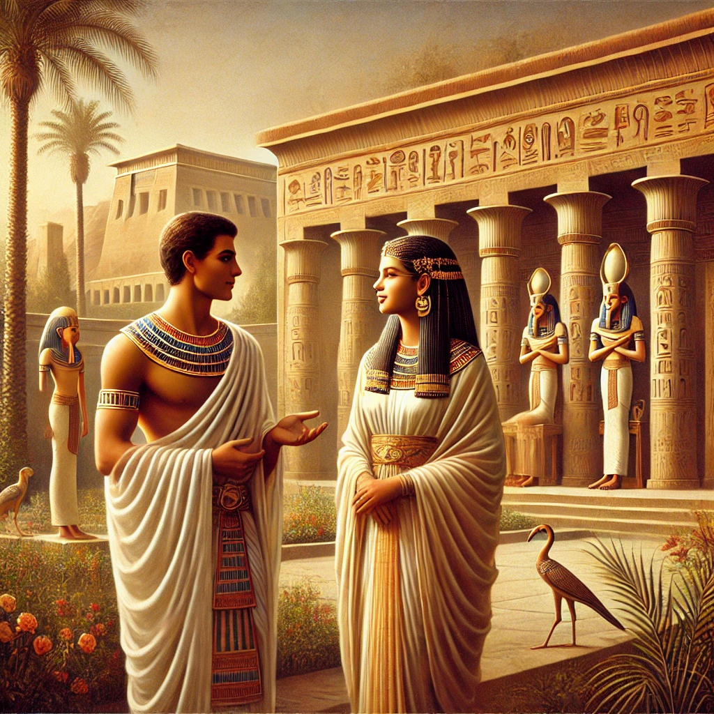 고대 이집트의 현자 페토시리스와 그의 부인- 이상적인 부부상