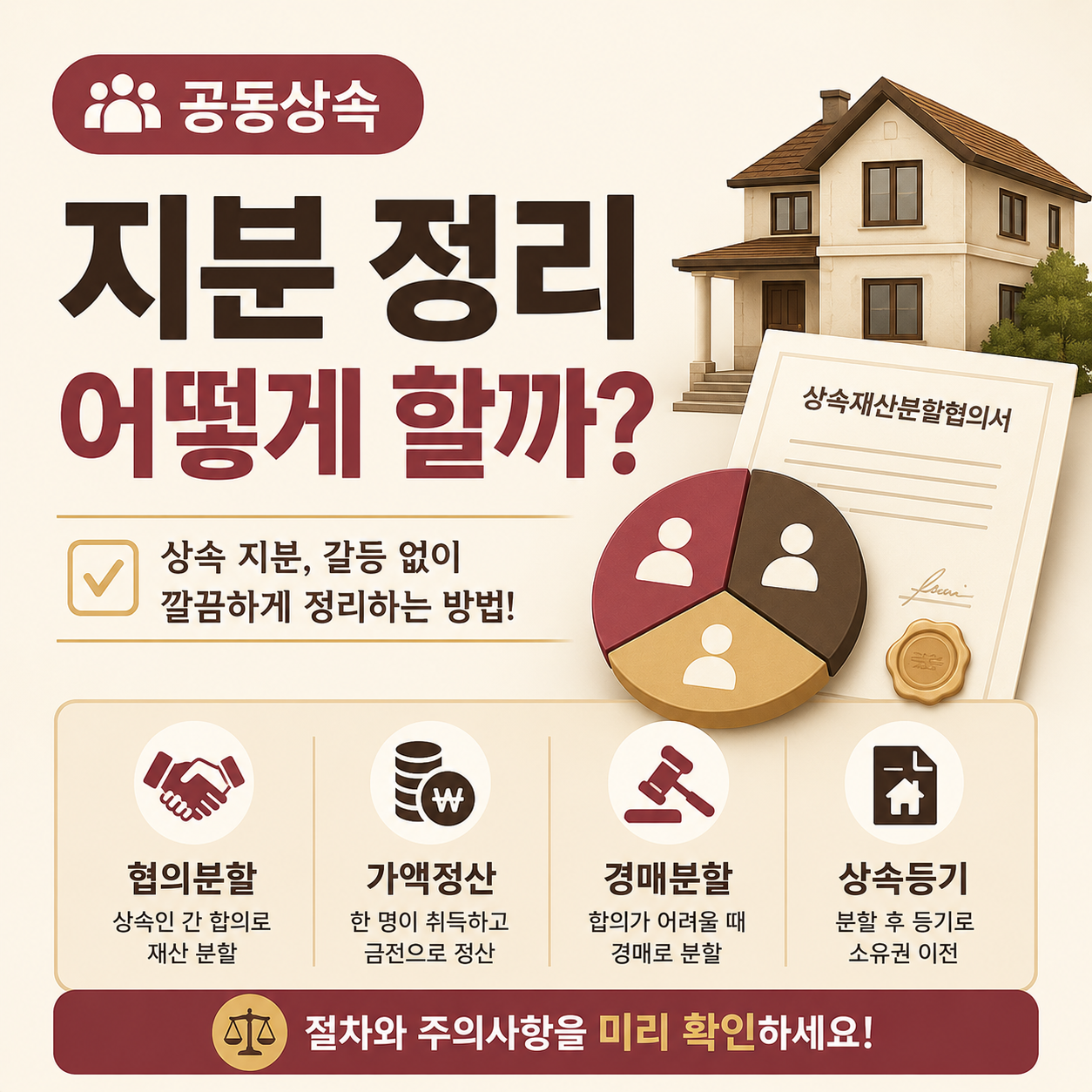 공동상속 지분 정리 방법 안내 이미지