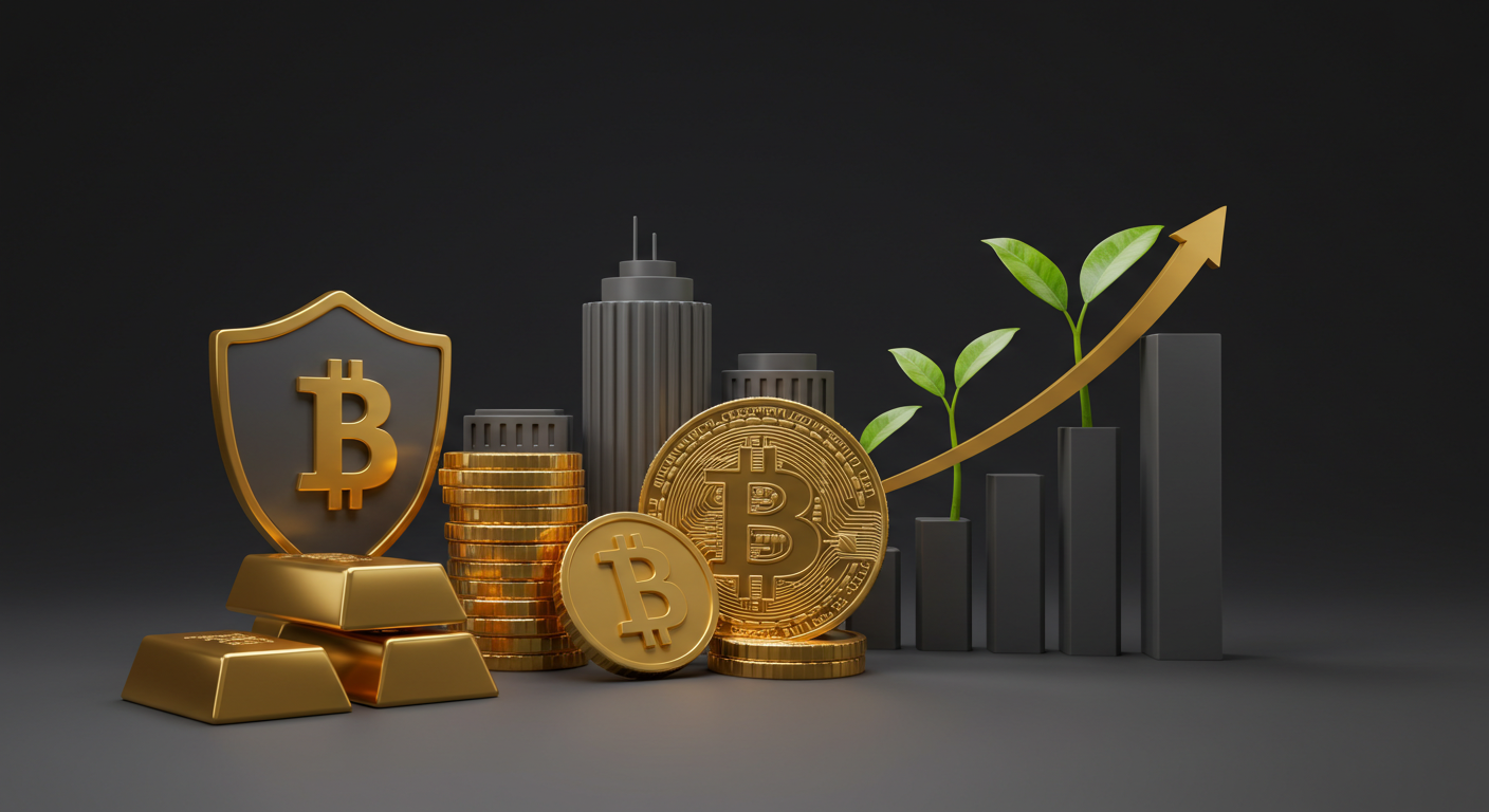 "금·비트코인·리츠 조합: 방어와 성장의 균형 전략"에 대한 이미지입니다.