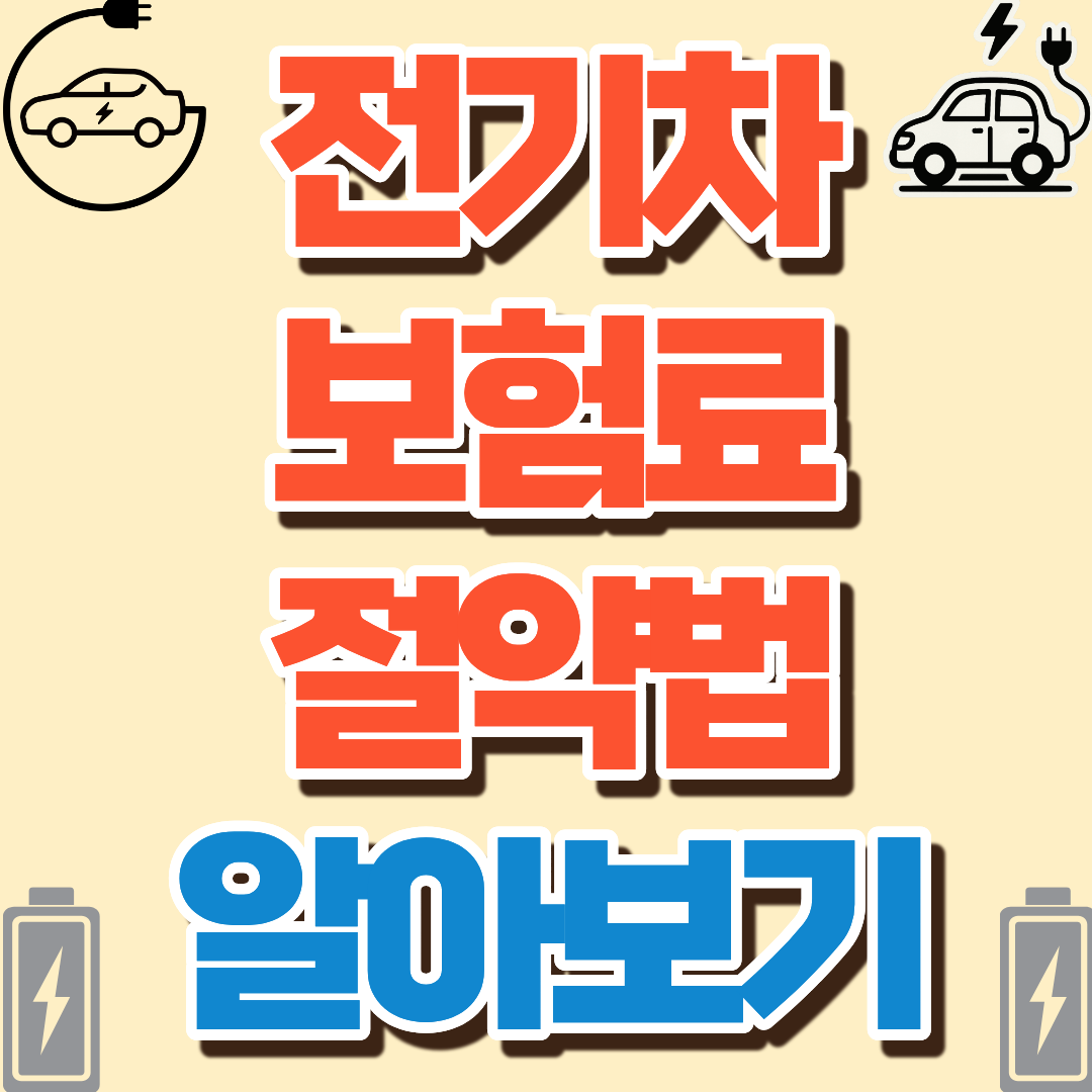 전기차 보험료 절약법
