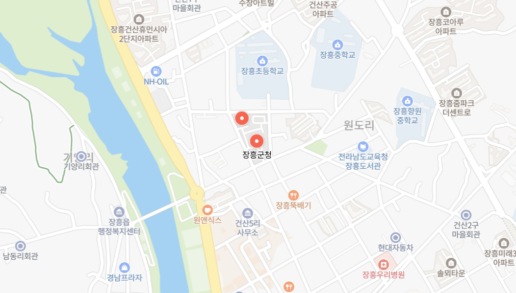 장흥군 차량등록사업소 위치