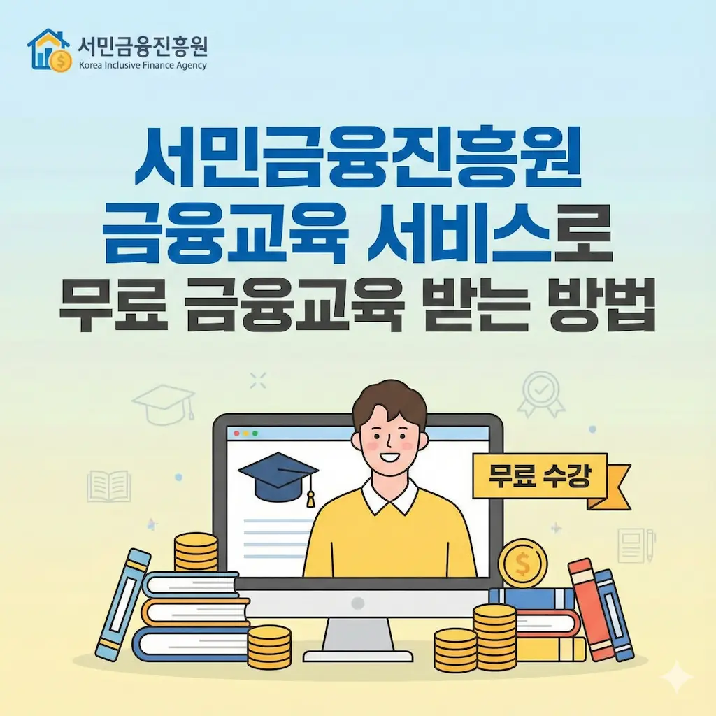 서민금융진흥원 금융교육 서비스로 온라인 오프라인 무료 금융교육 받기