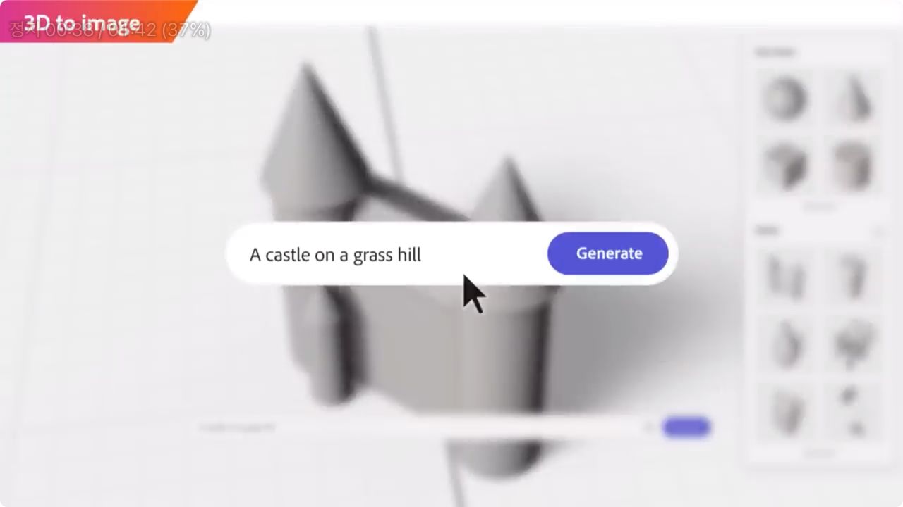 어도비 파이어플라이 3D 이미지 기능 사진