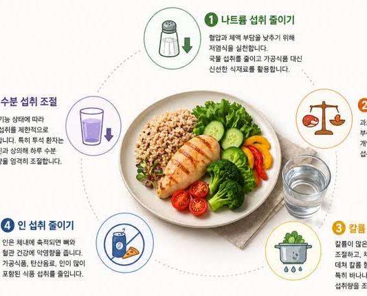 신장 보호 식습관 저염식 수분 관리 칼륨 조절