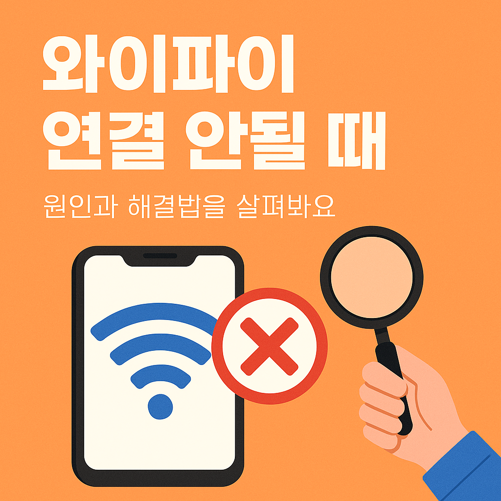 와이파이 연결 안될때