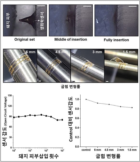 부드러운 웨어러블 마이크로니들 센서 플랫폼 기술 개발
