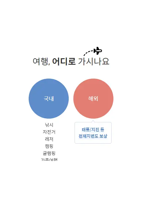 국내&amp;#44; 해외 여행 둘다 가능!