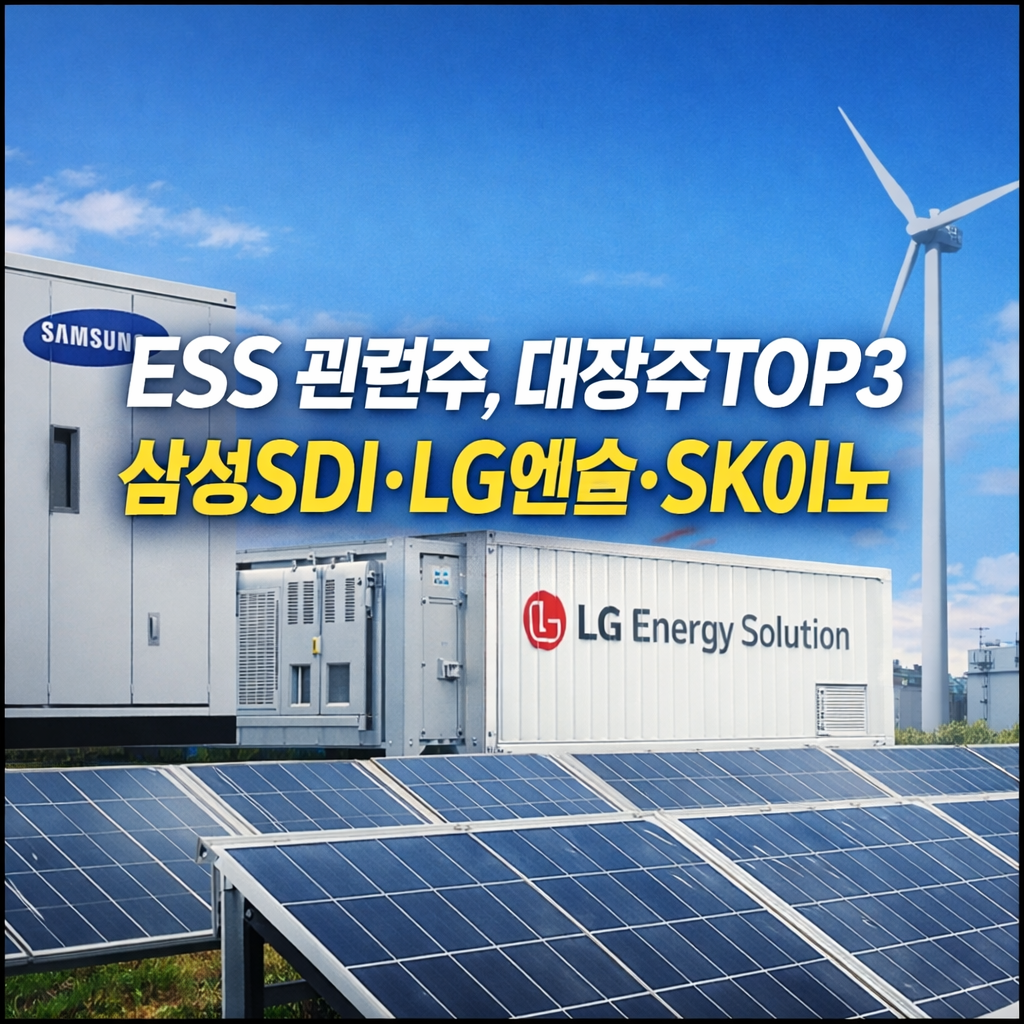 ESS 관련주, 대장주 TOP3