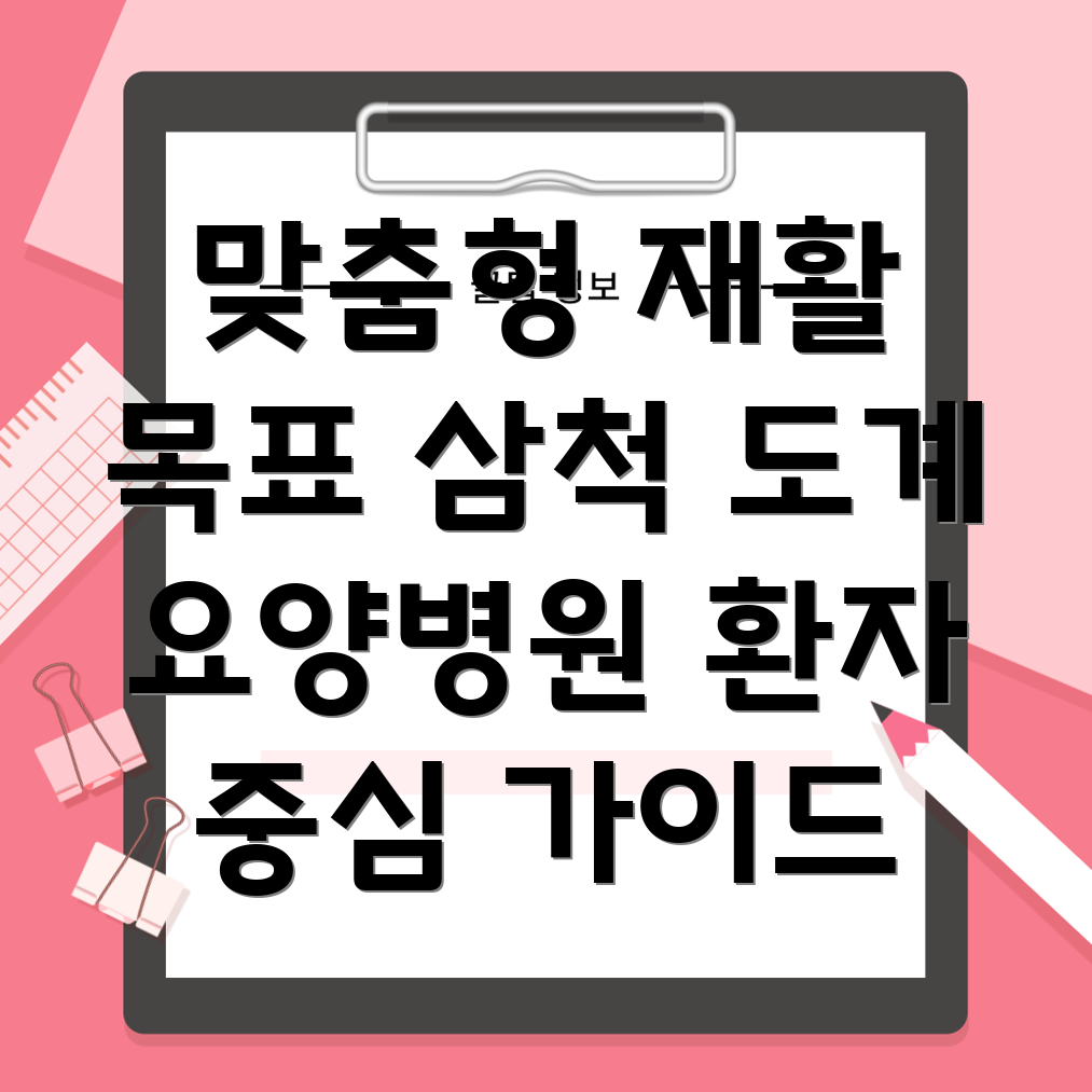 환자 맞춤형 재활 목표 설정