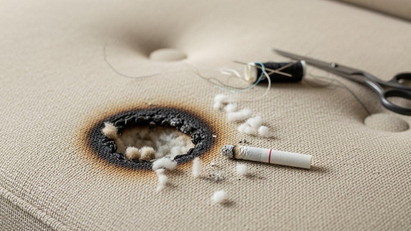 패딩 담배빵 수선