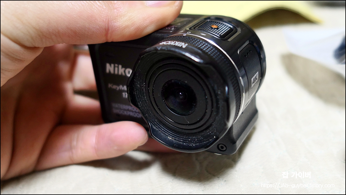 키미션170 렌즈 프로텍터 AA-14B 장착 모습