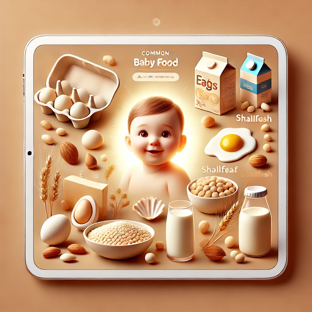 아기 음식 알레르기 사진