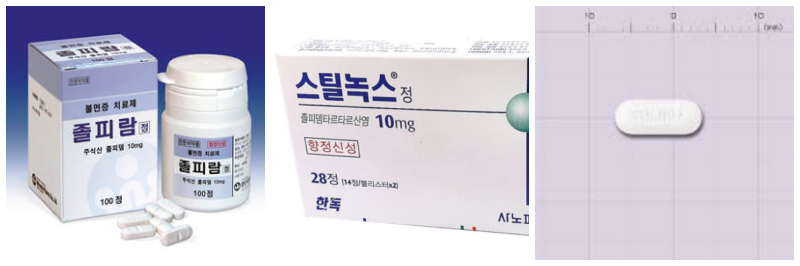 졸피뎀, 스틸녹스, 스틸녹스정 사진